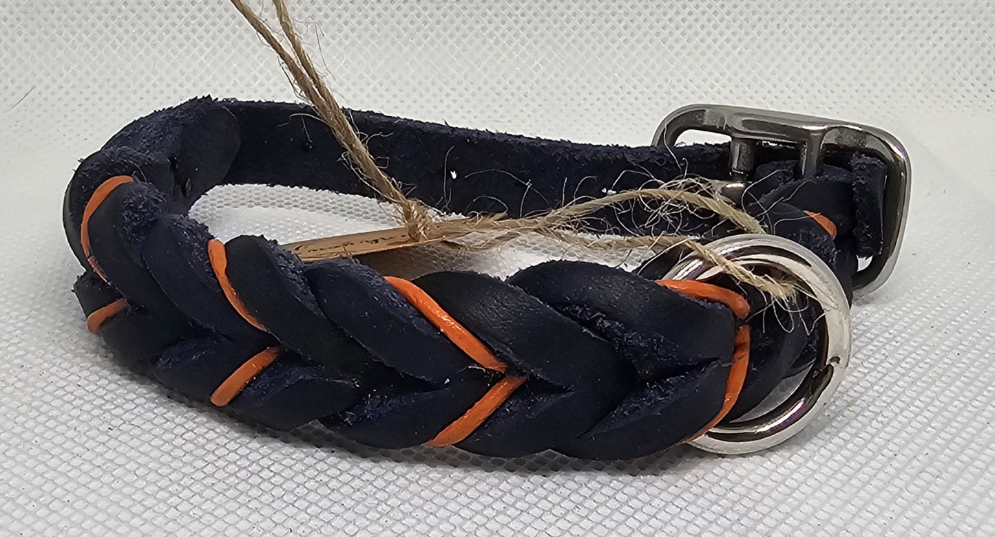 Geflochtene Sofortkauf Fettleder Halsbänder