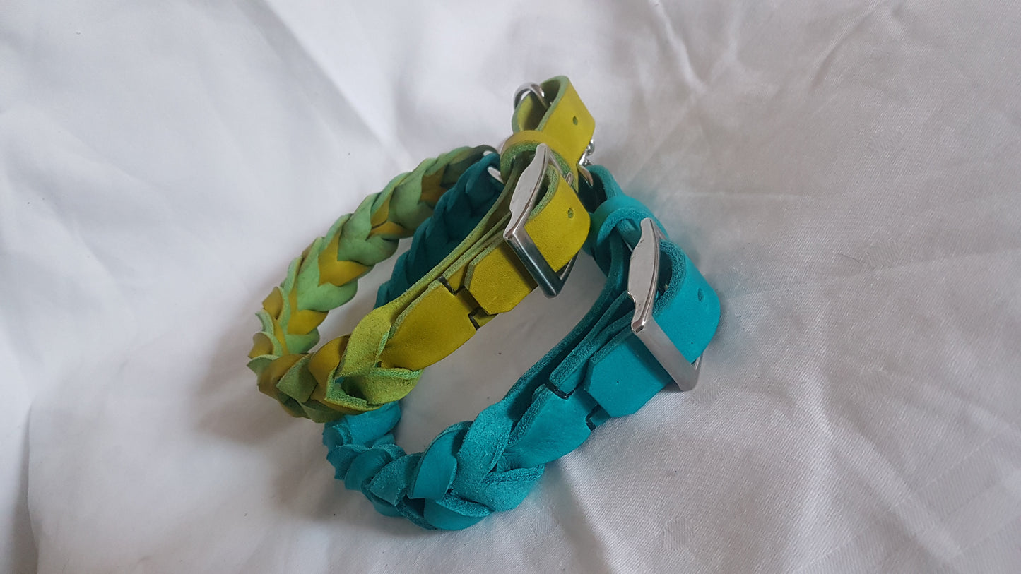 Individuelles Fettleder Halsbander geflochten